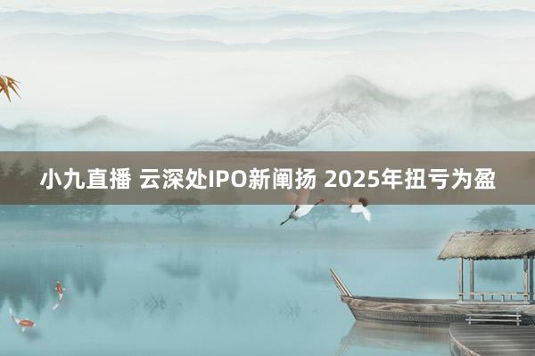 小九直播 云深处IPO新阐扬 2025年扭亏为盈